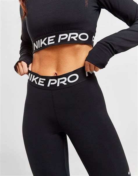 Mädchen Nike Pro Schwarz Tights & Leggings